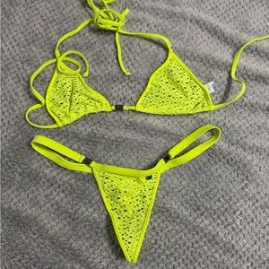 Vibrant Lime Bikini Set